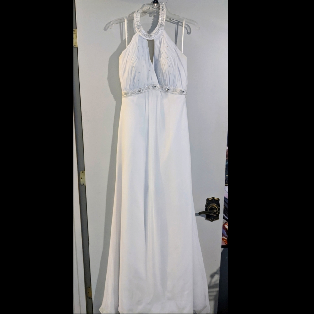 Eden Bridals Gown, Size 6, White